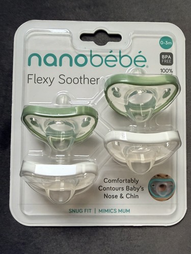 Nanobebe flexy pacifiers - flexy, 0-3m
