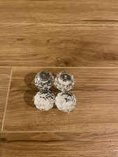 Clear Crystal Door Knobs For Drawers (x4)