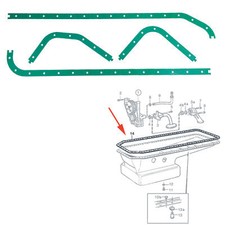 WET SUMP GASKET SEAL FITS VOLVO FH 16 FH F 16 F 1990-1999 1543599 3827274