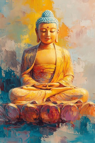 Stunning buddha canvas picture - buddha,