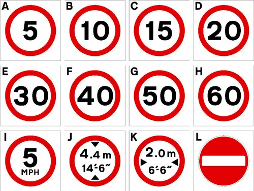 Speed limit sign reflective - speed,