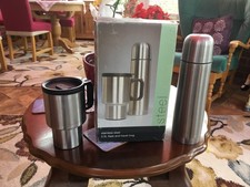 THERMAL FLASK STAINLESS STEEL INSULATED COFFEE MUG TRAVEL VACUUM BOTTLE 500ml.