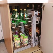 KuKoo Magic Corner LH Cabinet Kitchen Baskets - 900mm (Box Open - Never Used)