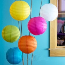 Hanging paper lanterns - hanging,