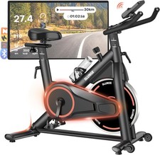Slunse exercise Bike with LCD Display -Indoor Cycling Bike for Home Gym Fitness