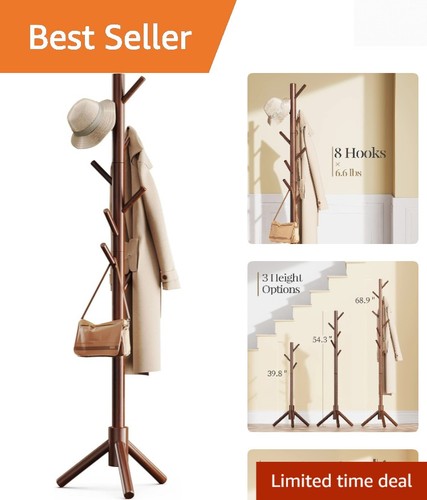 Freestanding wooden coat stand - freestanding,