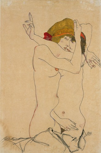 Egon schiele two women - egon,