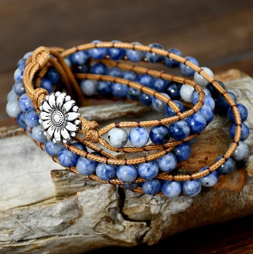 Sodalite gemstone bracelet - gemstone,