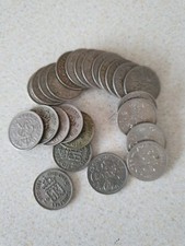 GB SILVER SIXPENCE COINS 1939