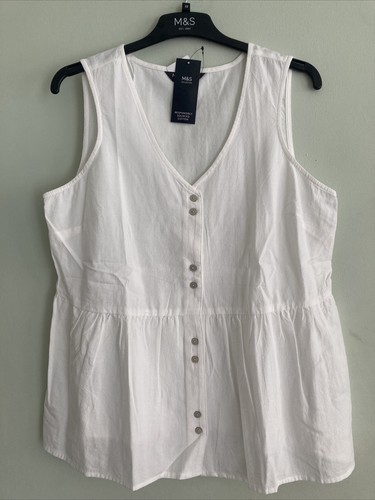 Ladies white cotton button - ladies,