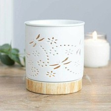 White ceramic oil burner - ceramic,