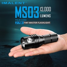 IMALENT MS03 Tactical Flashlight 13000 Lumen brightest EDC Torch CREE XHP LED