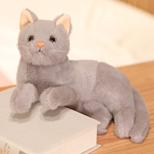 Black cat plush - black,