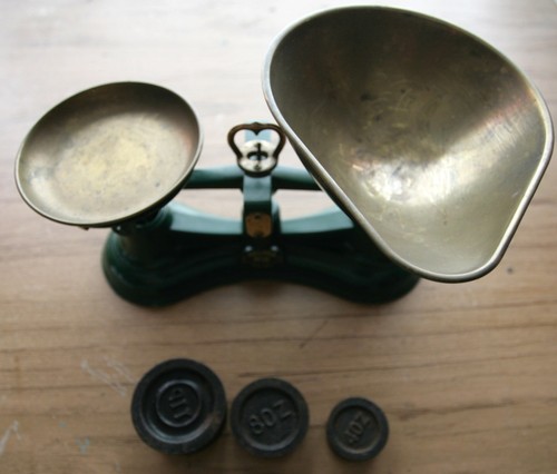 Vintage salter kitchen scales - kitchen,