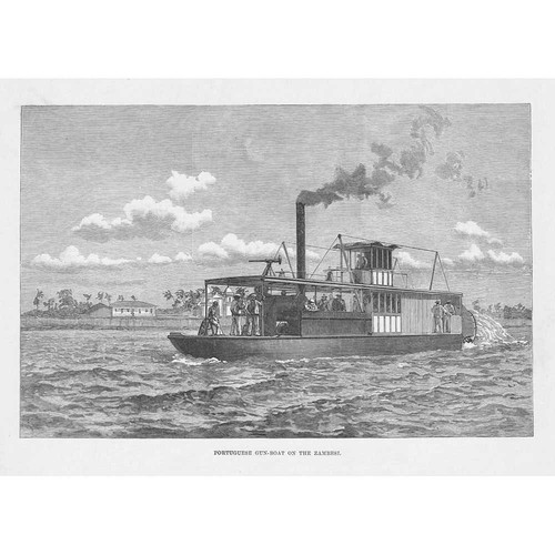 Portuguese gun boat the - gun, on