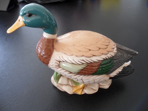 Vintage ceramic duck ornament - vintage,