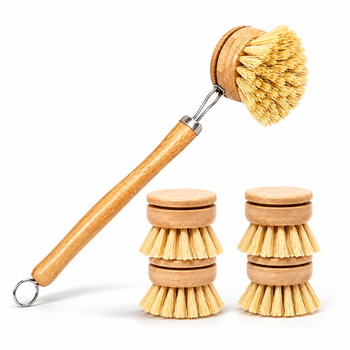 Bamboo dish brush - bamboo,