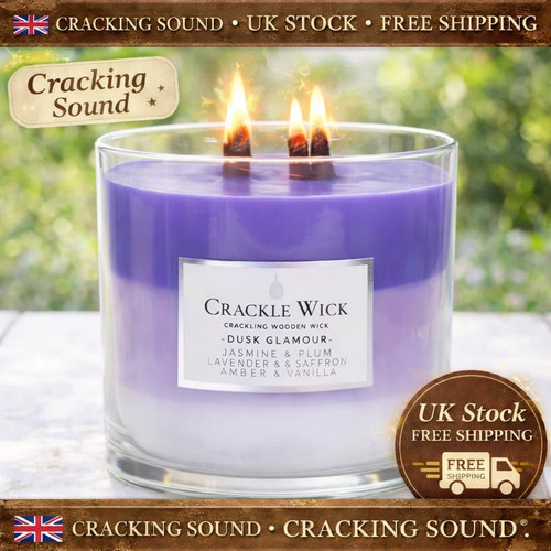 Crackle wooden wick - crackle,