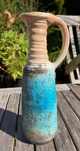 Early hugh west turquoise raku - hugh,