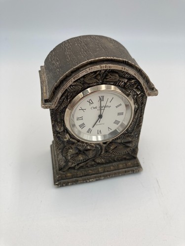 Mini pewter clock widdop - pewter, wm.