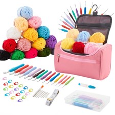 92Pcs Set Crochet Hook Yarn