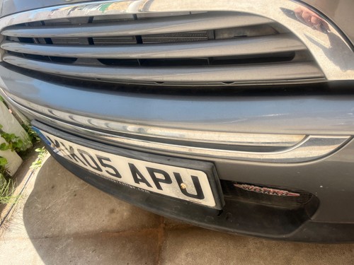 Mini dark silver - front, bumper