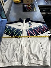 1994 ITALY Vintage Diadora Track Top Jacket Large World Cup 94 Baggio Zola