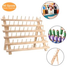 60 Spool Wooden Sewing Thread