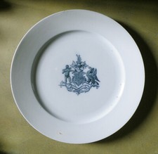 Antique Late 19th Century Armorial Plate. Maker Brown-Westhead, Moore & Co