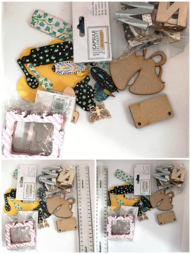 Joblot wooden shapes - of, x