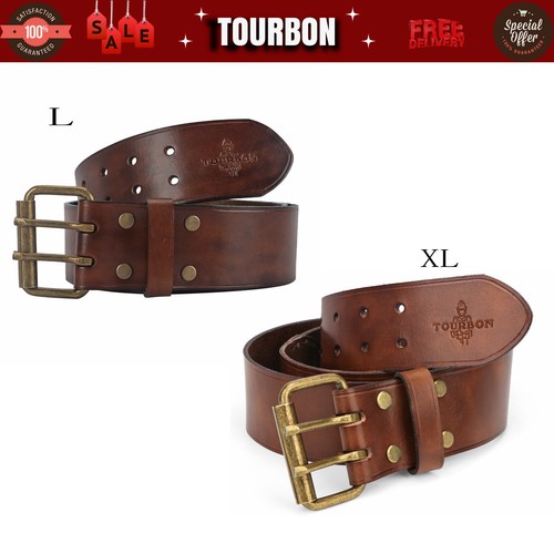 Tourbon retro leather belt for - retro,