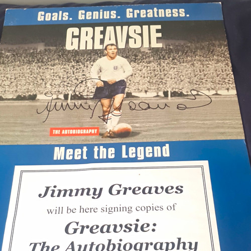 Jimmy greaves signed 60x40cm - greaves,