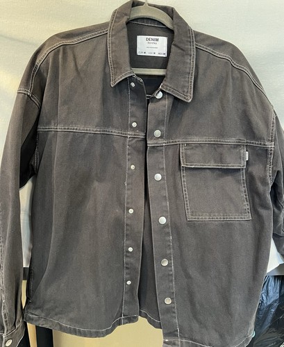 Bershka men grey denim - men's,