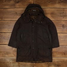 Vintage Barbour Wax Jacket L Gamefair Brown