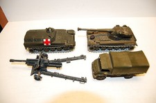 4 Old Cast Military Models