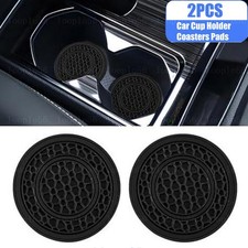 2PCS Car Cup Holder Anti-Slip Insert Coasters Pads Mats Accessories Universal
