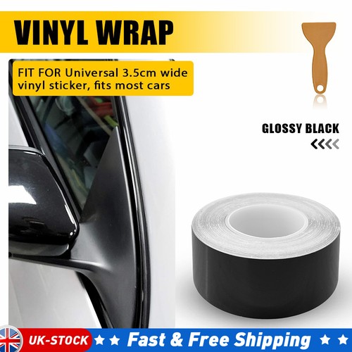 35mm 10m glossy black car - 35mm,