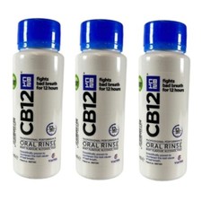 CB12 Mouth Wash Bad Breath Mint Menthol 250ml (Pack of 3)