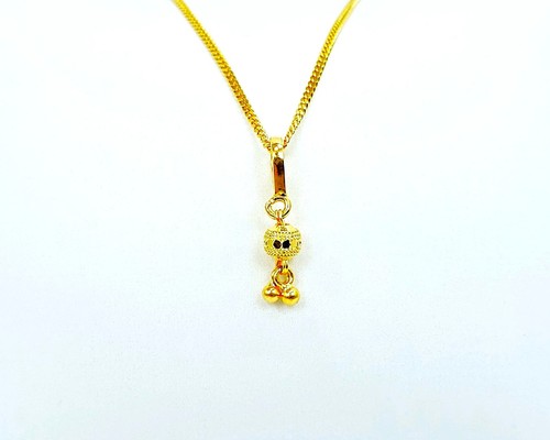 22k yellow gold small pendant - 22k,