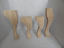 4x WOODEN FURNITURE LEGS/FEET