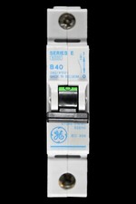 GENERAL ELECTRIC 40 AMP CURVE B 6kA MCB BREAKER SERIES E 628110 V/099-014140