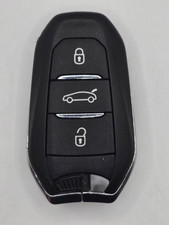 GENUINE USED PEUGEOT 3 BUTTON SMART REMOTE KEY FOB A01TAB 433MHZ