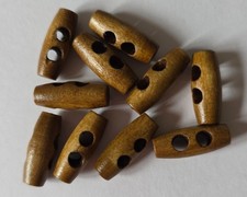 10 Coffee Brown Wooden Toggle