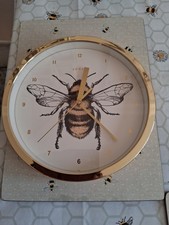Jones wall Bee Gold  Clock 