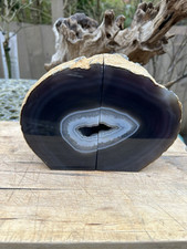 Agate Bookends Large Heavy Natural Colour Pair AAA+ 3227g 21