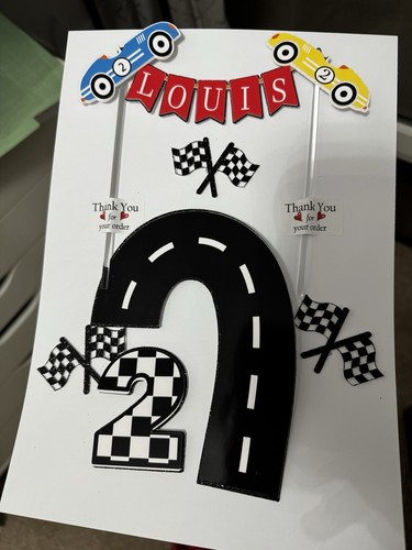 Race car cake topper - car,