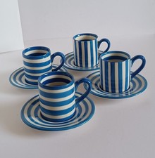 Exclusively For Whittard Of Chelsea ~ Set Of 4 Espresso Cups & Saucers ~ VGC