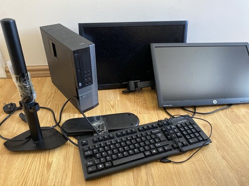 Dell computer with two - two, hp
