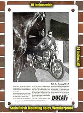 Metal Sign - 1967 Ducati Sebring 350cc Ride the Thoroughbred - 10x14 Inches