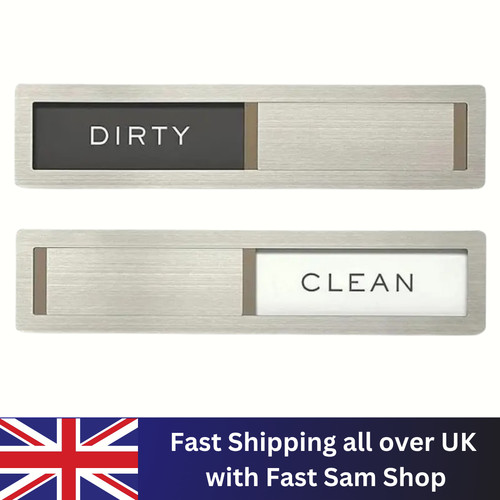 Clean dirty dishwasher magnet - clean,